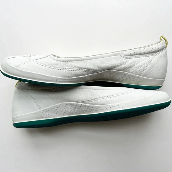 Ecco Lite Skimmer Flats Off White size 38 Womens Comfort Coastal - Picture 5 of 12